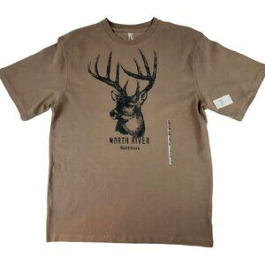 North River Outfitters Womens Buck Wildlife T-Shirt size Large 14-16 NWT JH1320